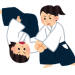 合気道 昇段審査の稽古に励む